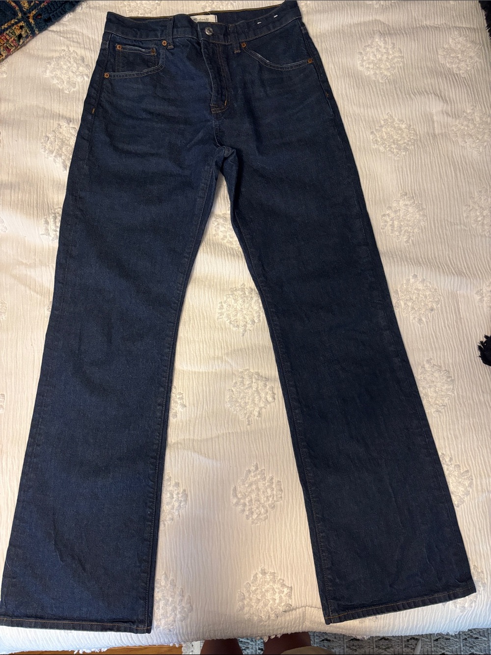 Madewell Dark Blue Boot-Cut Jeans